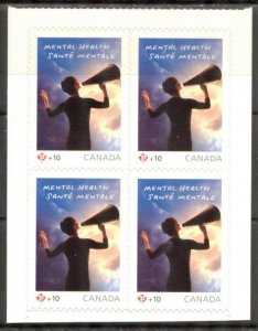 Canada 2008 Mental Health Mi. 2501 Block of 4 MNH