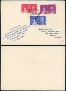 Basutoland 1937 Coronation Cover