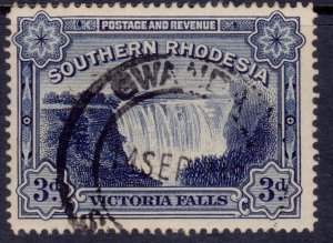 Southern Rhodesia 1931, Victoria Falls, 3p, perf.14, #20, used**