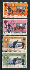 Turks & Caicos #209-12 Mint