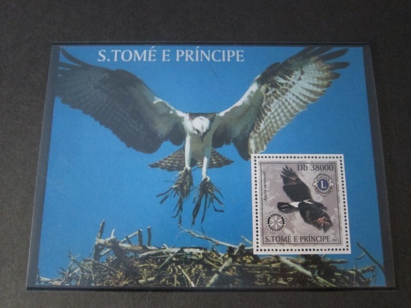 St. Thomas & Prince Islands 2003 Sc 1518 Bird set MNH