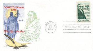 #1380 Daniel Webster Overseas Mailer FDC