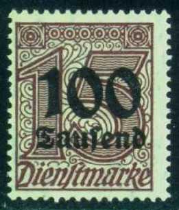 Germany #O031 (O31) Official - Numeral, Unused (0.20)