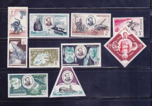 Monaco 340-349 Set MH Jules Verne, Writer