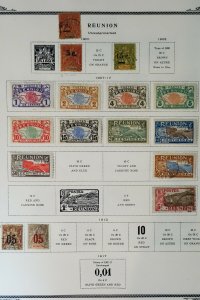 Reunion Clean 1800s to 1939 Vintage Stamp Collection