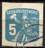 Czechoslovakia; 1945: Sc. # P27: Used CTO Single Stamp