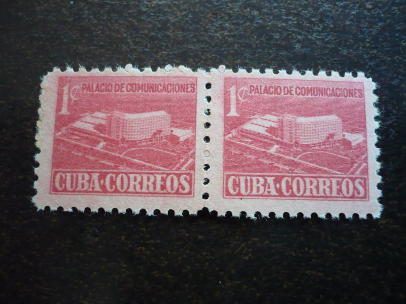 Stamps - Cuba - Scott# RA34 - Mint Hinged Single Stamp in Pairs