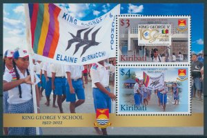 Kiribati 2022 MNH Education Stamps King George V School 100th Anniv 2v M/S 
