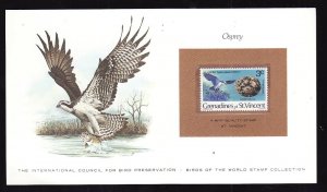 Birds of the World Stamp Collection #5d-St Vincent Grenadines-Mint NH Osprey sta
