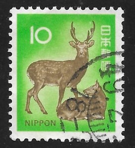 Japan #1069 10y Silka Deer