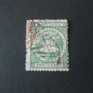 British Guiana 1862 Sc 33 FU