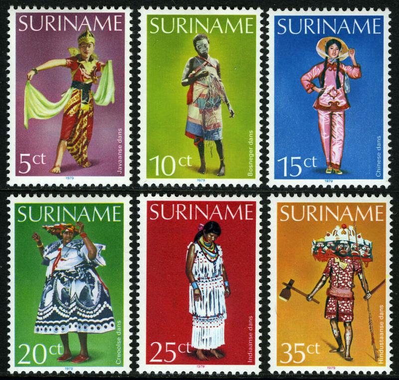 Surinam 524-529, MNH. Dancing Costumes, 1979