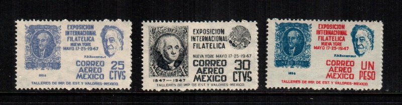 Mexico  C167-C169   MNH   cat $ 3.00 222