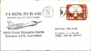 3.7.1978 - F8 Digital Fly By Wire / Flt #1111 74 32  - Edwards CA - F73910