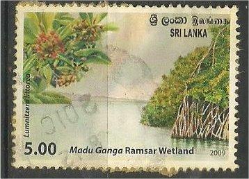 SRI LANKA, 2009, used 5r, Madu Ganga Ramsar Wetlands Scott