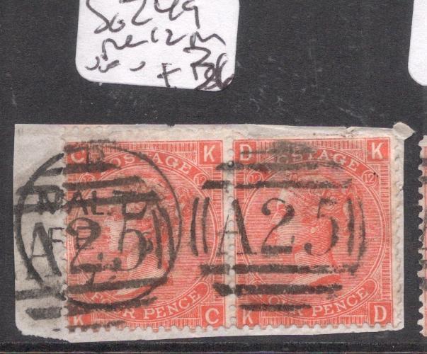 Malta Gb Used SG Z49 Plate 12 Pair VFU (4del)