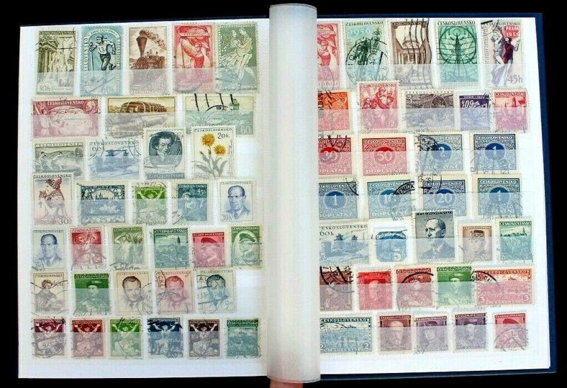 Czechoslovakia Stamp Collection Lot of 265 MNH, MH & Used Clean Stock Book