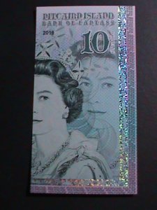 ​PITCAIRN ISLANDS 2019-COLLECTIBLE UNCIRCULATED POLYMAR LOVELY NOTE VERY FINE