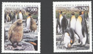 1996 Chile Scott #1182-1183  - King Penguins