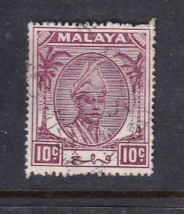 Malaya Pahang 1950 Sc 56 10c Used