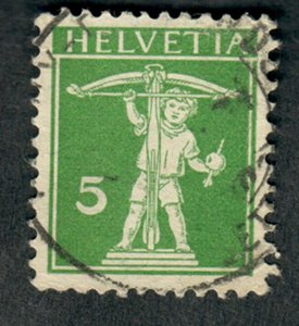 Switzerland #148 used single