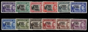 TRISTAN DA CUNHA GVI SG1-12, 1952 complete set, M MINT. Cat £140.