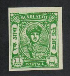 Bundi State- India;  Scott 45; 1947; Unused; NH