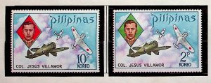 PHILIPPINES Sc 1186-7 NH ISSUE OF 1973 - AVIATION