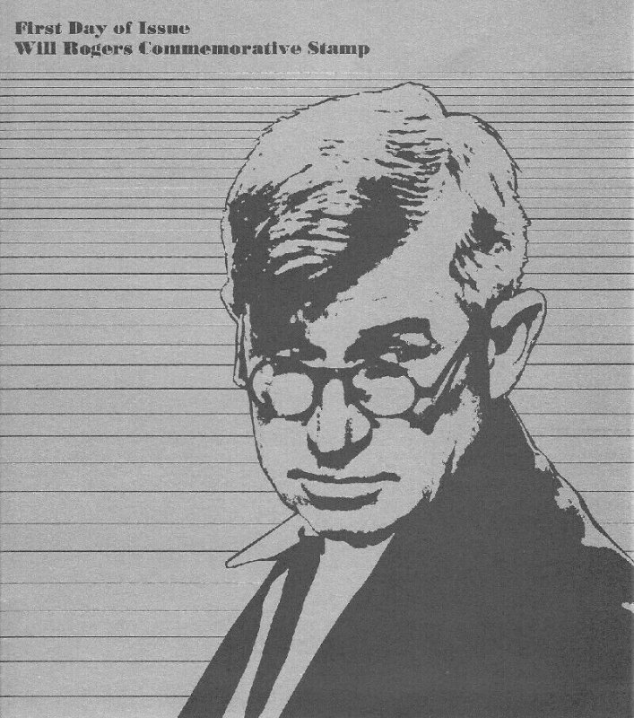 1801 15c WILL ROGERS - Ceremony Program