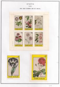 SCOTLAND - STAFFA - 1982 - Flowers #51 - Perf 6v. Souvenir, De Luxe Sheets - MLH