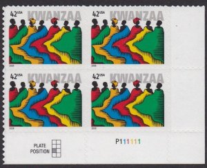 4373 Kwanzaa Plate Block MNH
