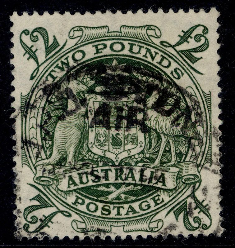 AUSTRALIA GVI SG224d, £2 green, FINE USED. Cat £16.