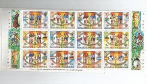 LESOTHO  - 1982 - Football World Cup - Perf 2x12v & Souv Sheet-Mint Never Hinged