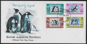 British Antarctic Territory Scott #'s 72 - 75 FDC