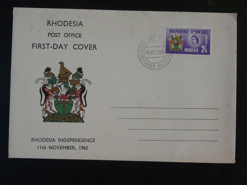 first day of independance FDC Rhodesia 1965