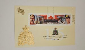 Canada 1998 RCMP 125th Anniversary #1737e SS with Italia  '98 Emblem