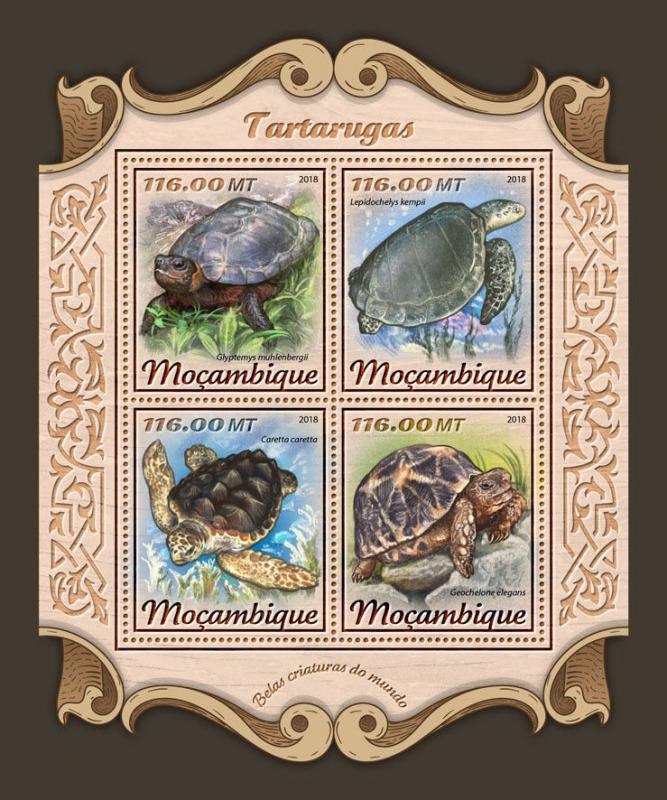 Z08 IMPERF MOZ18112a Mozambique 2018 Turtles MNH ** Postfrisch