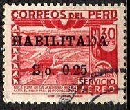 Peru; 1951: Sc. # C108: Used Cpl. Set