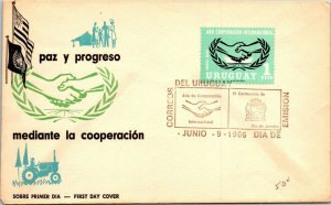 1966 Uruguay - Peace & Progress Through Cooperation FDC - F11283