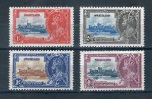 Swaziland 1935 Silver Jubilee full set of stamps. Mint. Sg 21-24