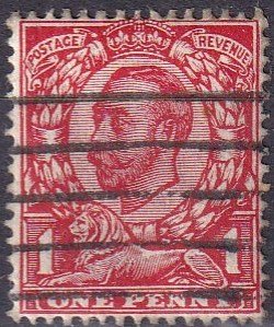 Great Britain #154  F-VF Used CV $3.50  (Z3686)