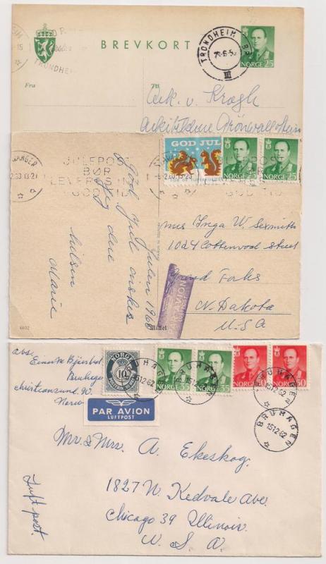 Fab Group of 9 Norway Olav definitive cvrs inc solo 365 +adv