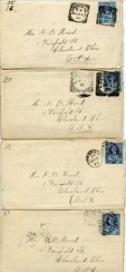 FOUR GREAT BRITAIN COVERS TO THE UNITED STATES LOT VI