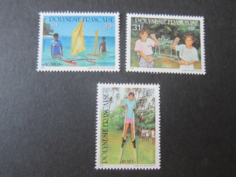 French Polynesia 1992 Sc 599-601 set MNH