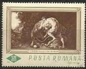 Romania Used/CTO Sc 1911 - Painting  Hercules and the Lion