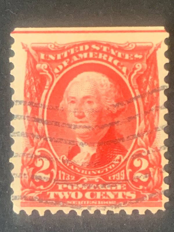 2c US postage stamp , black cancelled postage used, refno:5015