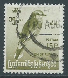 Burma, Sc #181, 15p Used