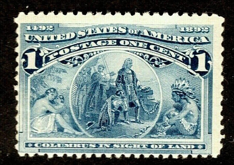 [DG]   US #230 MNH 1893 Classic 1c 'Columbian Exposition' Stamp...Ships Free!