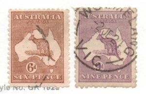 Australia 49, 50 Wmk. 10 Used