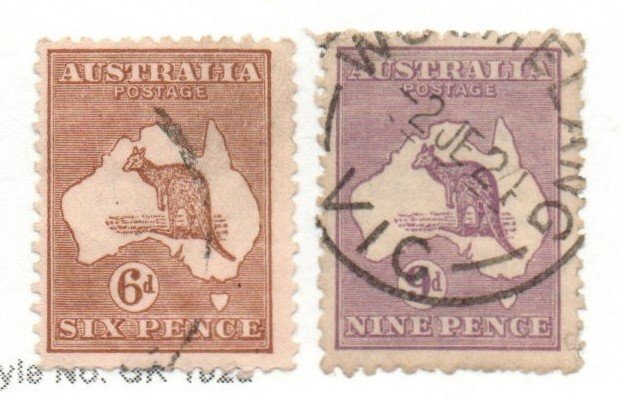 Australia 49, 50 Wmk. 10 Used